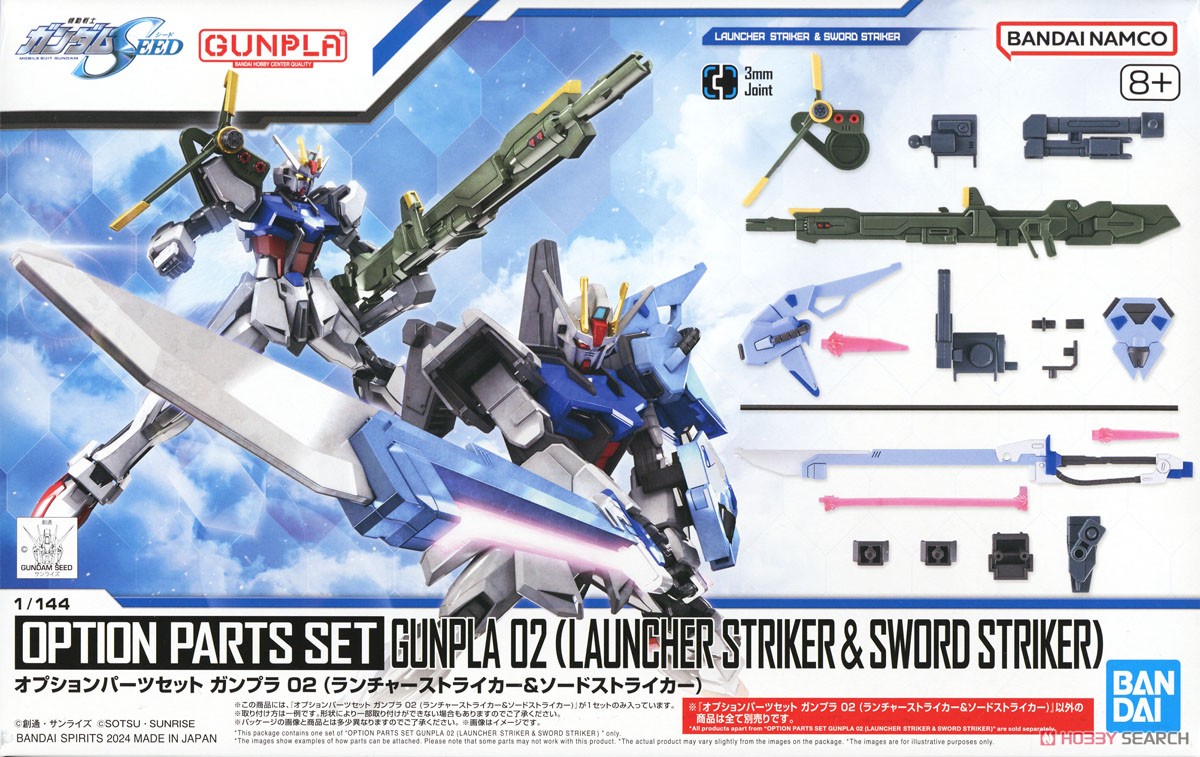 オプションパーツセット ガンプラ 02 (ランチャーストライカー&ソード
