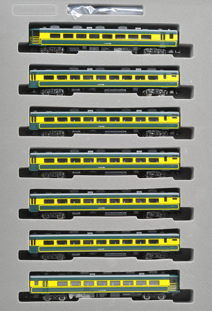 JR 14-700系客車 サロンカーなにわ (7両セット) (鉄道模型) - ホビー