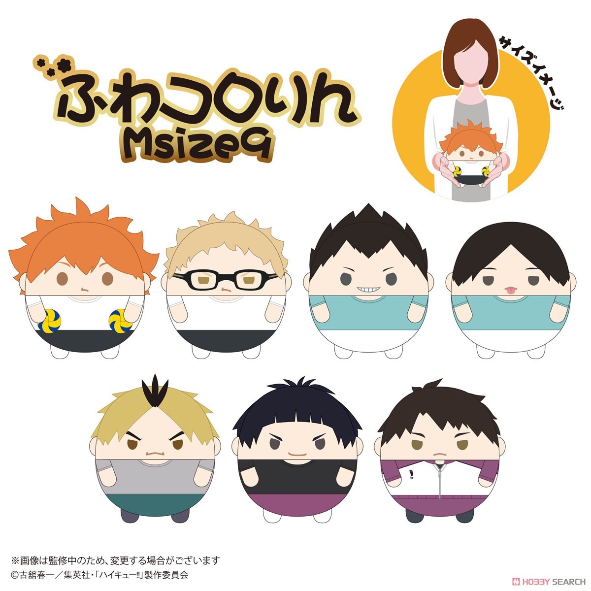 HQ-71 ハイキュー!! ふわコロりんMsize9 H：牛島若利(ジャージver