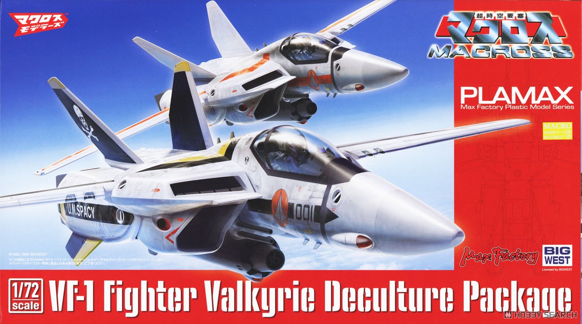 PLAMAX PX14 1/72 VF-1 ファイターバルキリー デカルチャーパッケージ