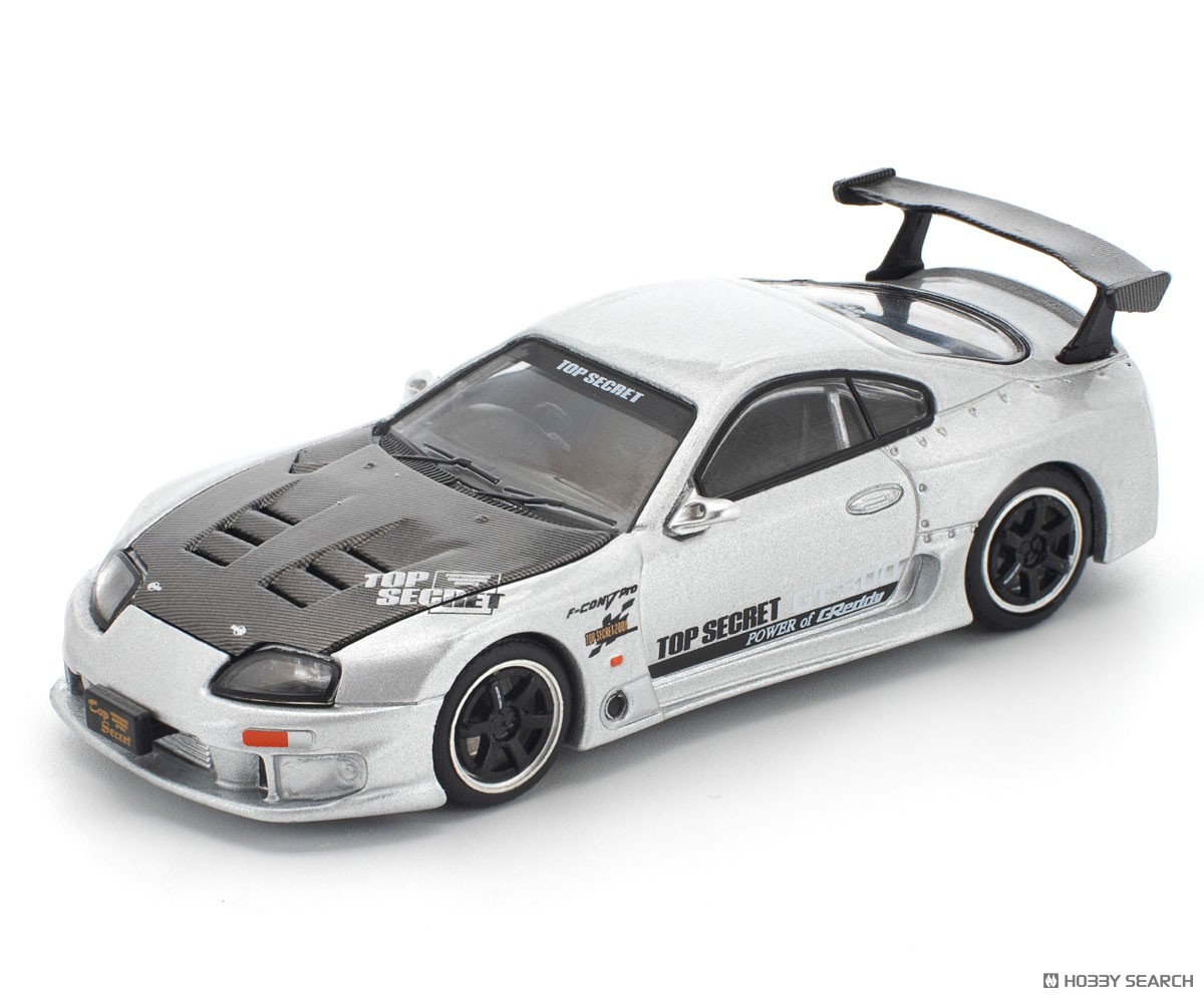 トップシークレット GT300 スープラ シルバー (ミニカー) - ホビー