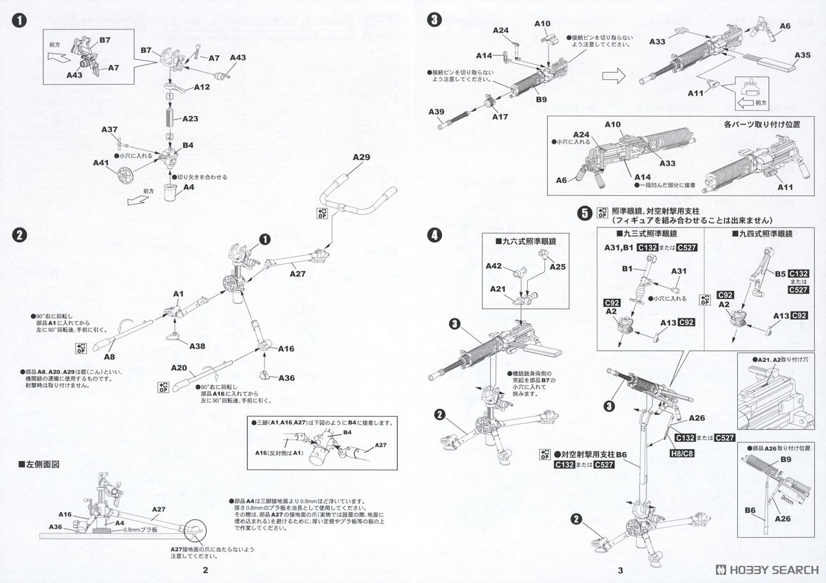 日本陸軍 九二式重機関銃 射手3体付き (プラモデル) - ホビーサーチ