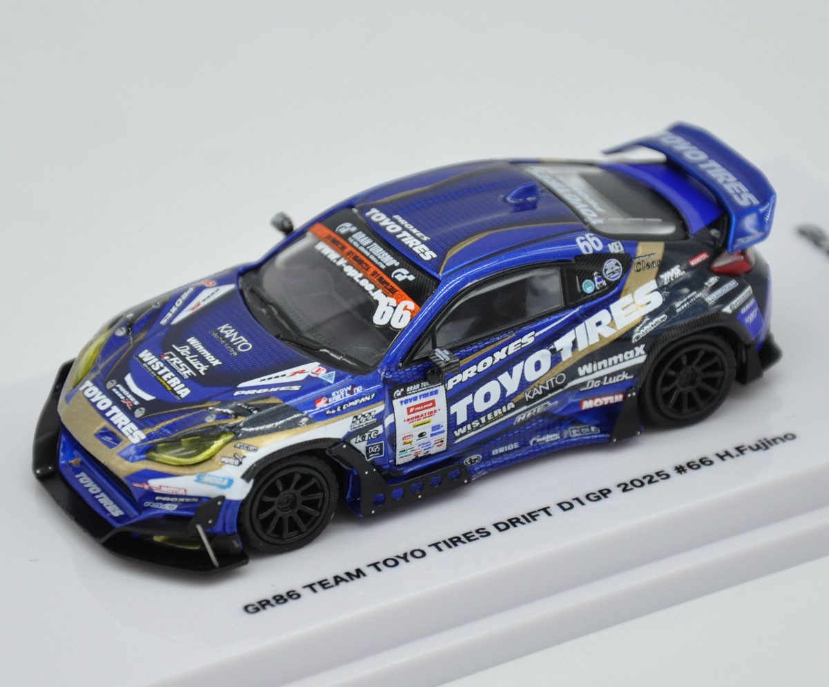 GR86 Team Toyo Tires Drift D1GP 2025 #66 H.Fujino (Diecast Car