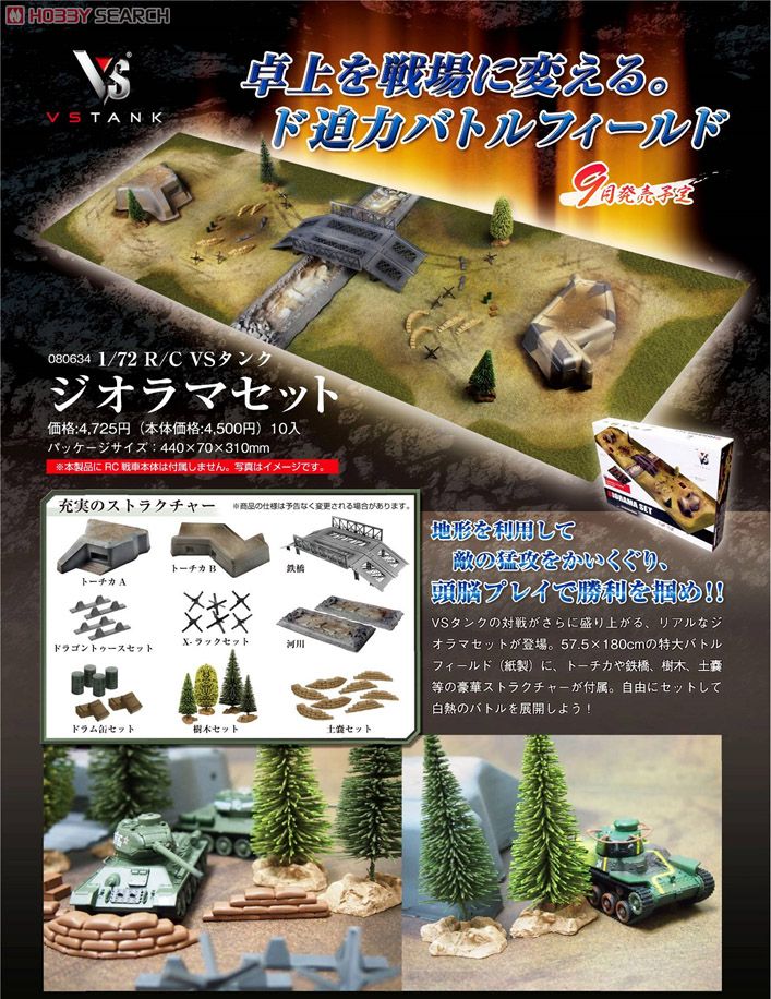 1/72 VSタンク ジオラマセット (ラジコン) - ホビーサーチ ミニ四駆他