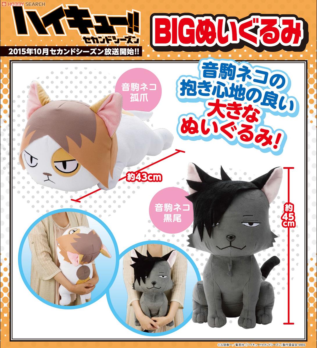 ハイキュー!! BIGぬいぐるみ 音駒ネコ・孤爪 (キャラクターグッズ