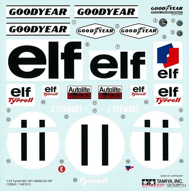 タイレル003 1971 モナコGP (プラモデル) - ホビーサーチ カーモデル