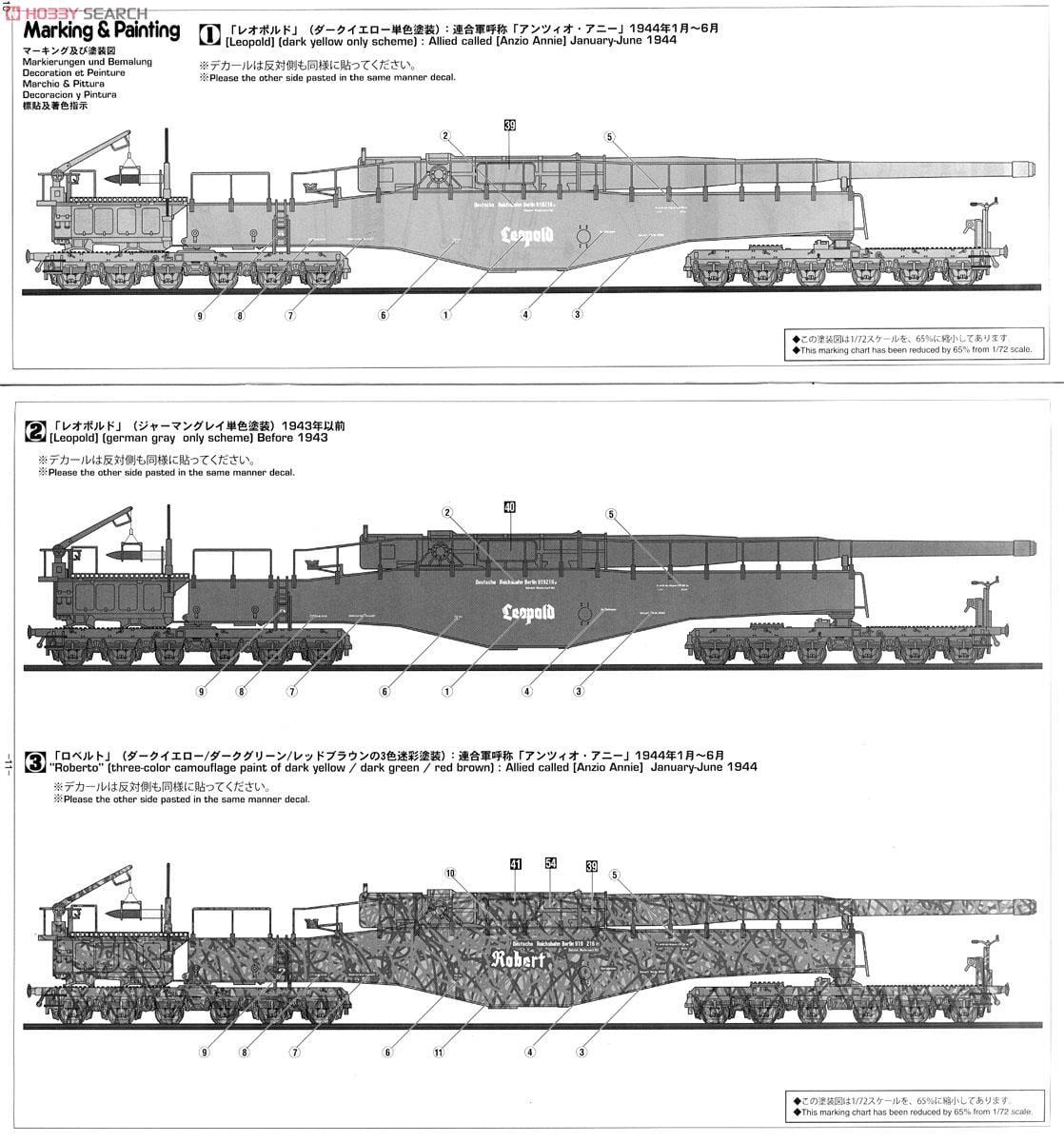 ドイツ列車砲K5 (E) `レオポルド` w/フィギュア (プラモデル) - ホビー