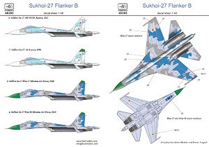 交渉可 F-4ファントム SU-27フランカー デカールセット 交渉可 F-4