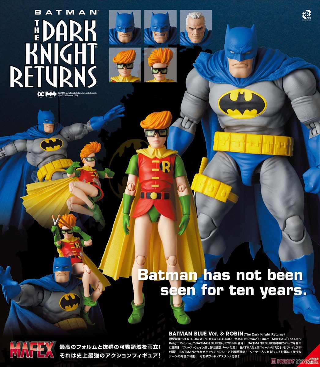 Mafex No.139 Batman Blue Ver. & Robin (The Dark Knight Returns