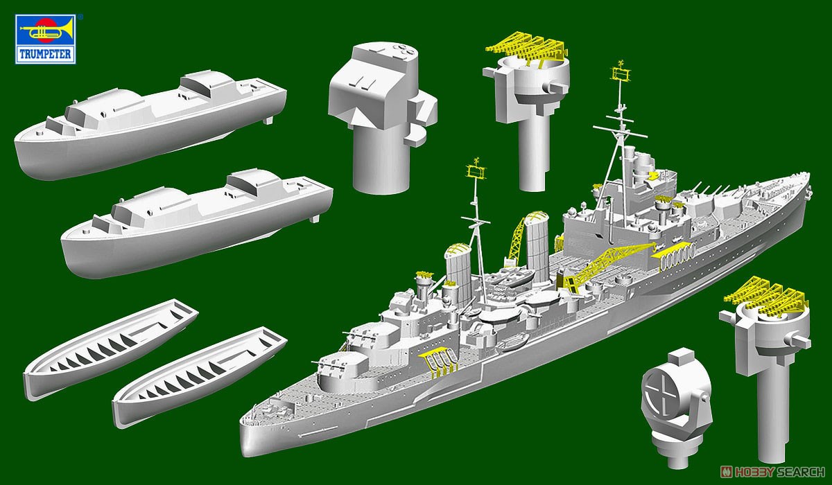 イギリス海軍 軽巡洋艦 HMS ベルファスト 1942 (プラモデル) - ホビー
