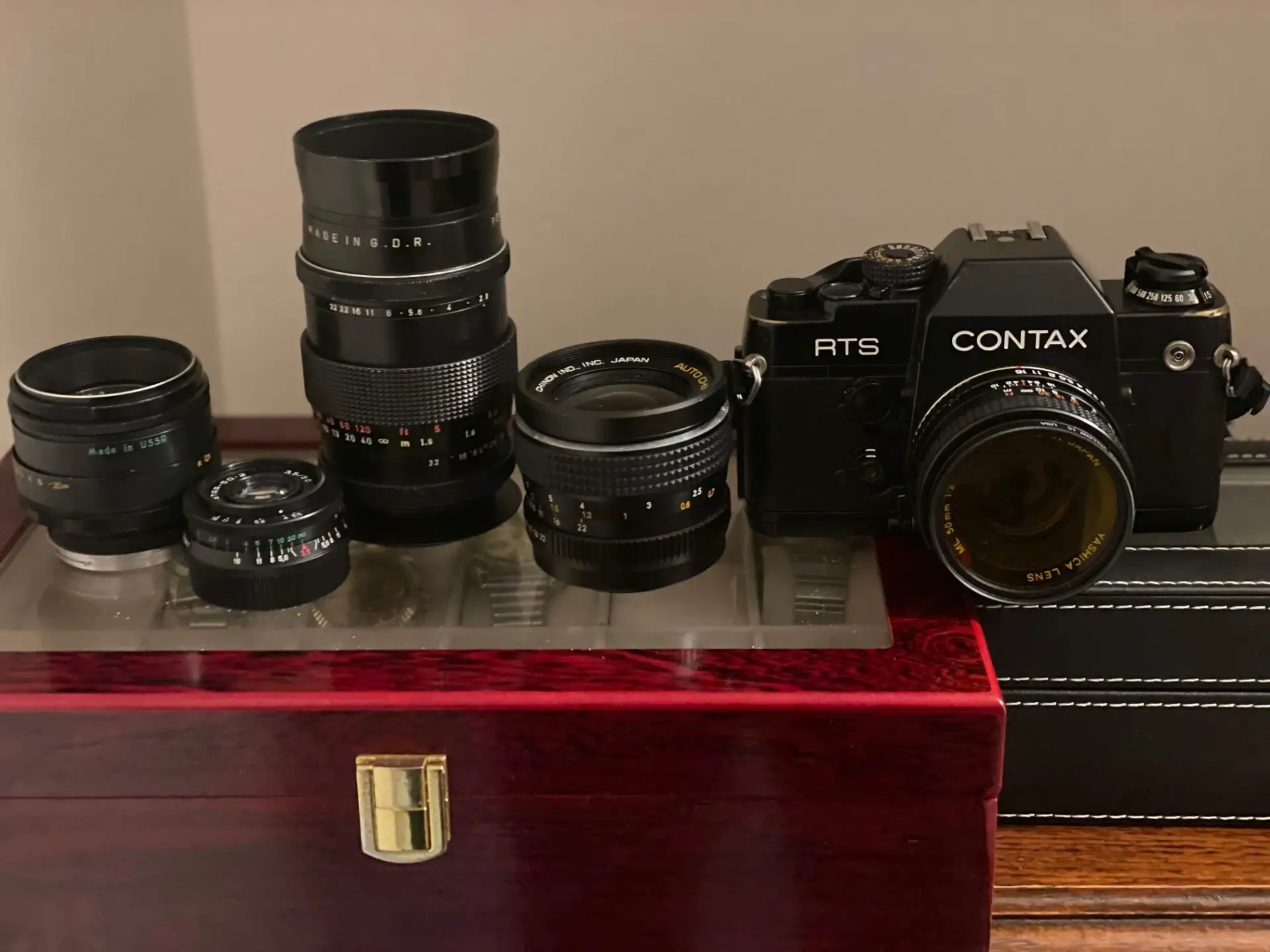 Contax RTS II and a roll of Expired Provia - 35mmc