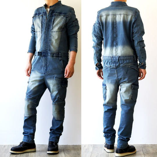 寅壱 デニムツナギ 8890-501 【ストレッチ】 商品詳細｜鳶服 鳶用品の