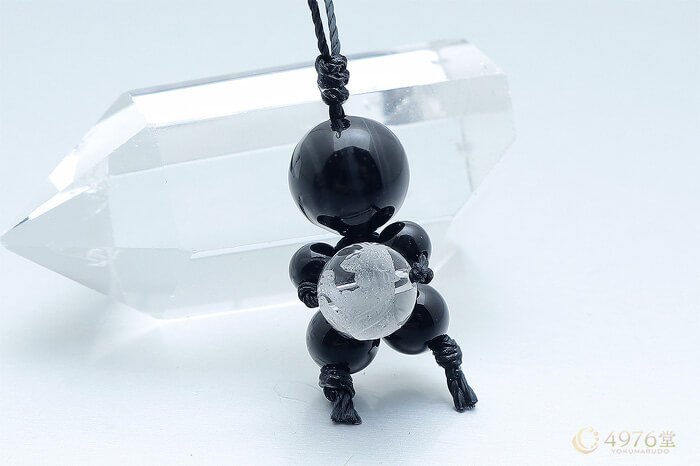 天眼石・白虎水晶 ストラップ よくなるん ｜ 天然石通販の4976堂