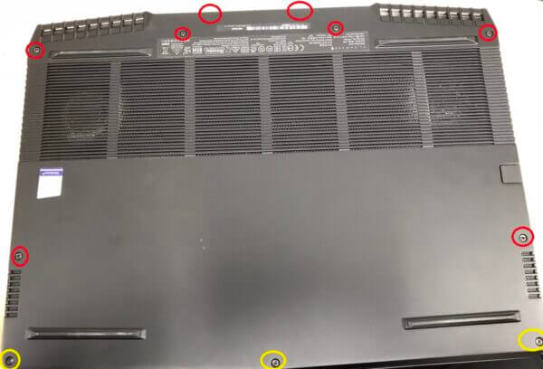 DELLゲーミングノートPC ALIENWAREの分解 - パソコン修理・データ復旧