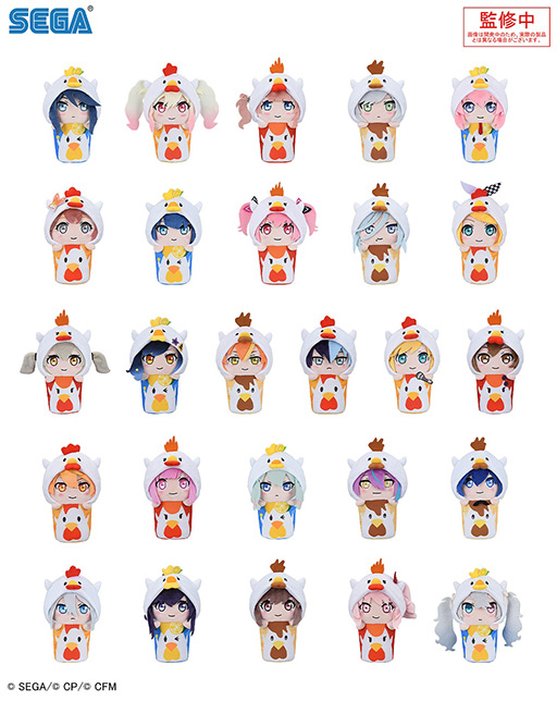 プロセカ」，キャラクターのからあげクンぬいぐるみなどローソンとの