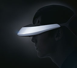 ソニー，720p＆立体視対応ヘッドマウントディスプレイの新型「HMZ-T2