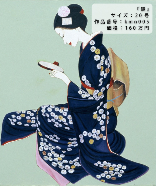 オーダーメイド絵画 - 着物の女 - 川瀬紀深子の世界