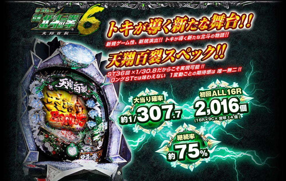 777タウン.net オンライン ぱちんこCR北斗の拳6 天翔百裂