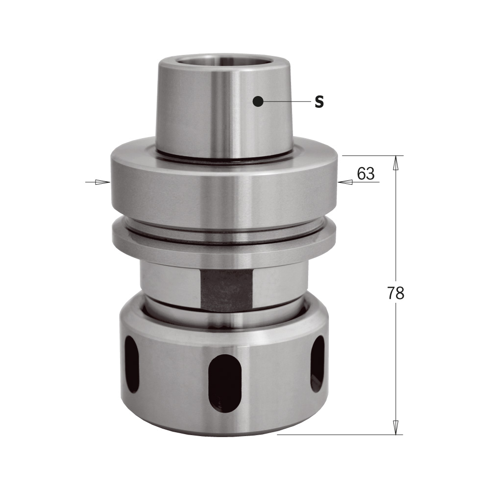HSK-63F Chucks for “EOC25” Precision Collet “DIN6388” 183.320