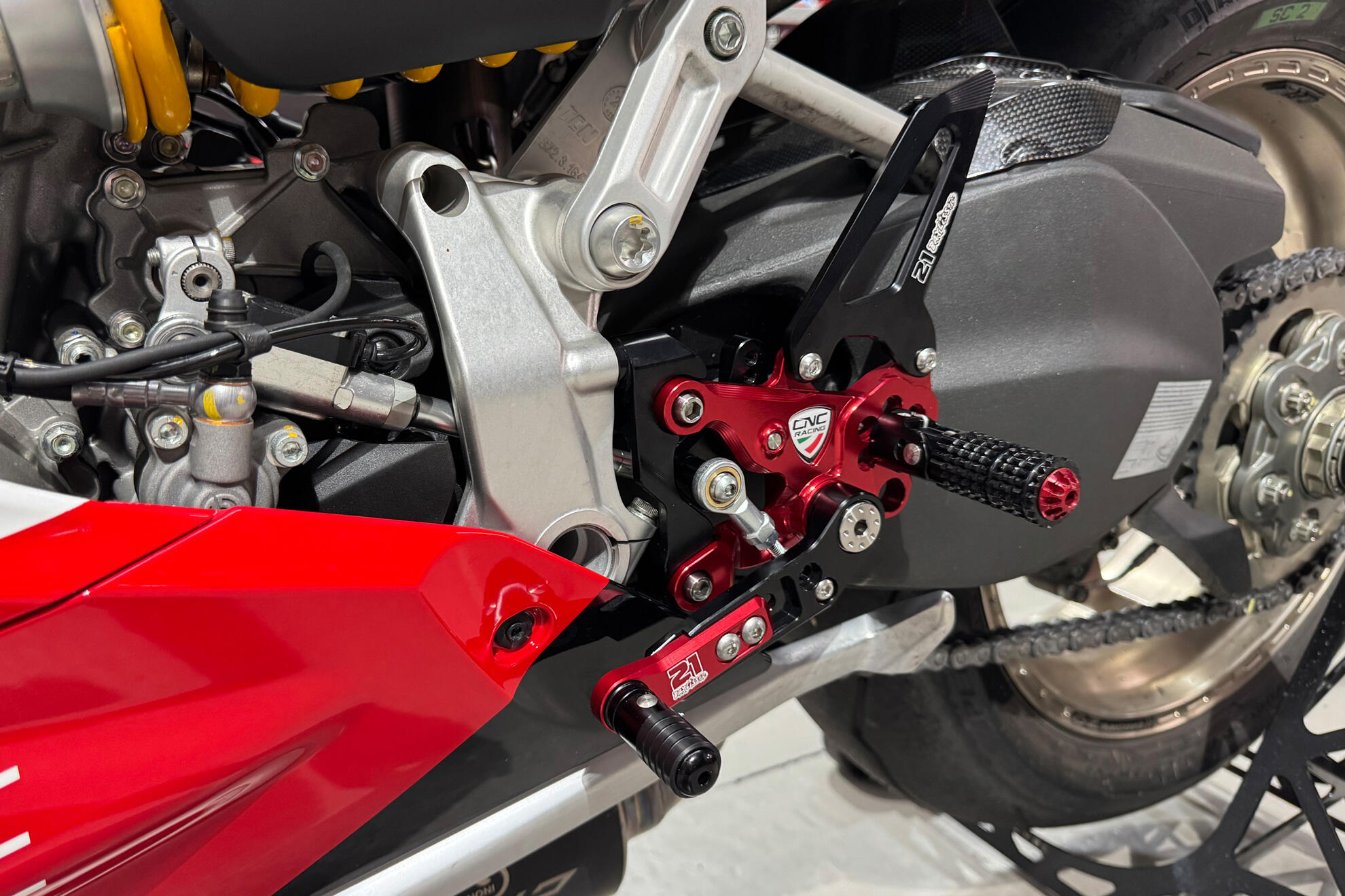 Adjustable rearsets RPS Ducati SBK Panigale - Troy Bayliss Limited
