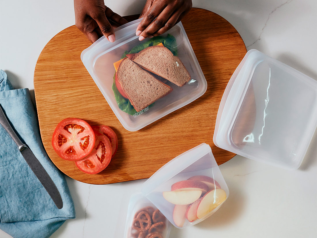 スタッシャーシリコーンバッグ EZサンドイッチ クリア | 便利グッズ