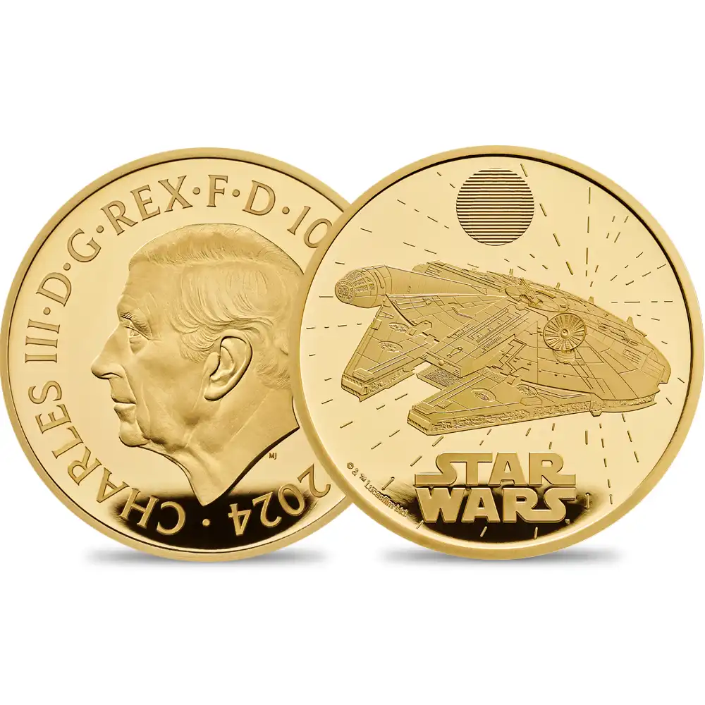 コレクター必携】2024年スター・ウォーズ銀貨 最高鑑定ミレニアム
