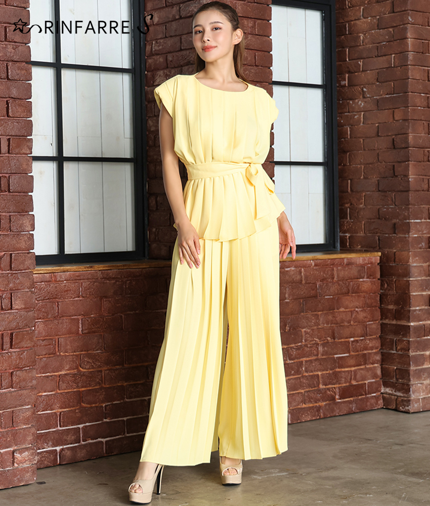 シンプルプリーツパンツセットアップ/MIRIN - カラードレス