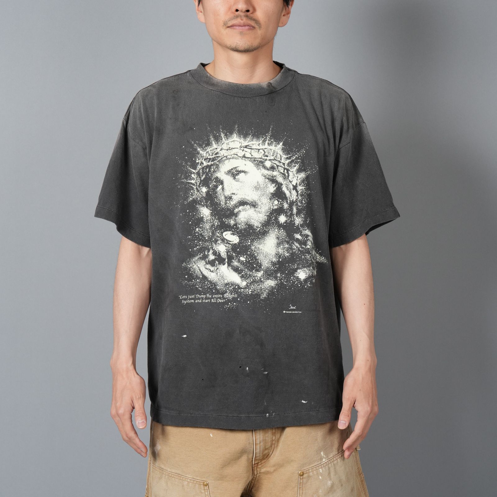 SAINT M×××××× - 【ラスト1点】SM-HR8-0000-016 / SS TEE / JESUS