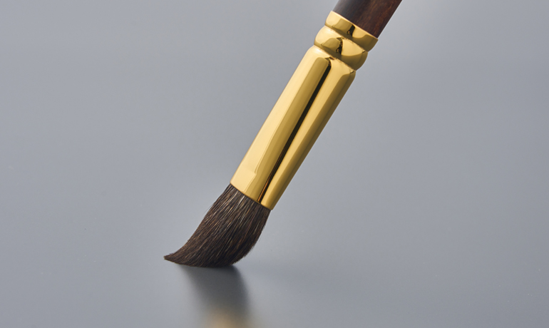 ハイライトブラシ アイメイク用灰リス丸平型ハイライトブラシ | 化粧筆