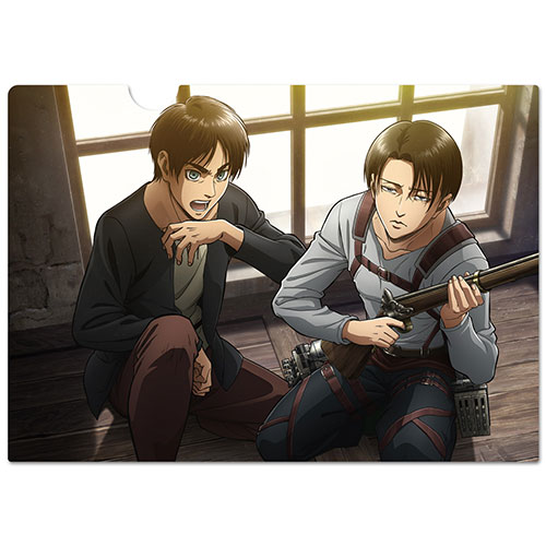 進撃の巨人 クリアファイルG[エレン＆リヴァイ] [進撃の巨人] | 公式