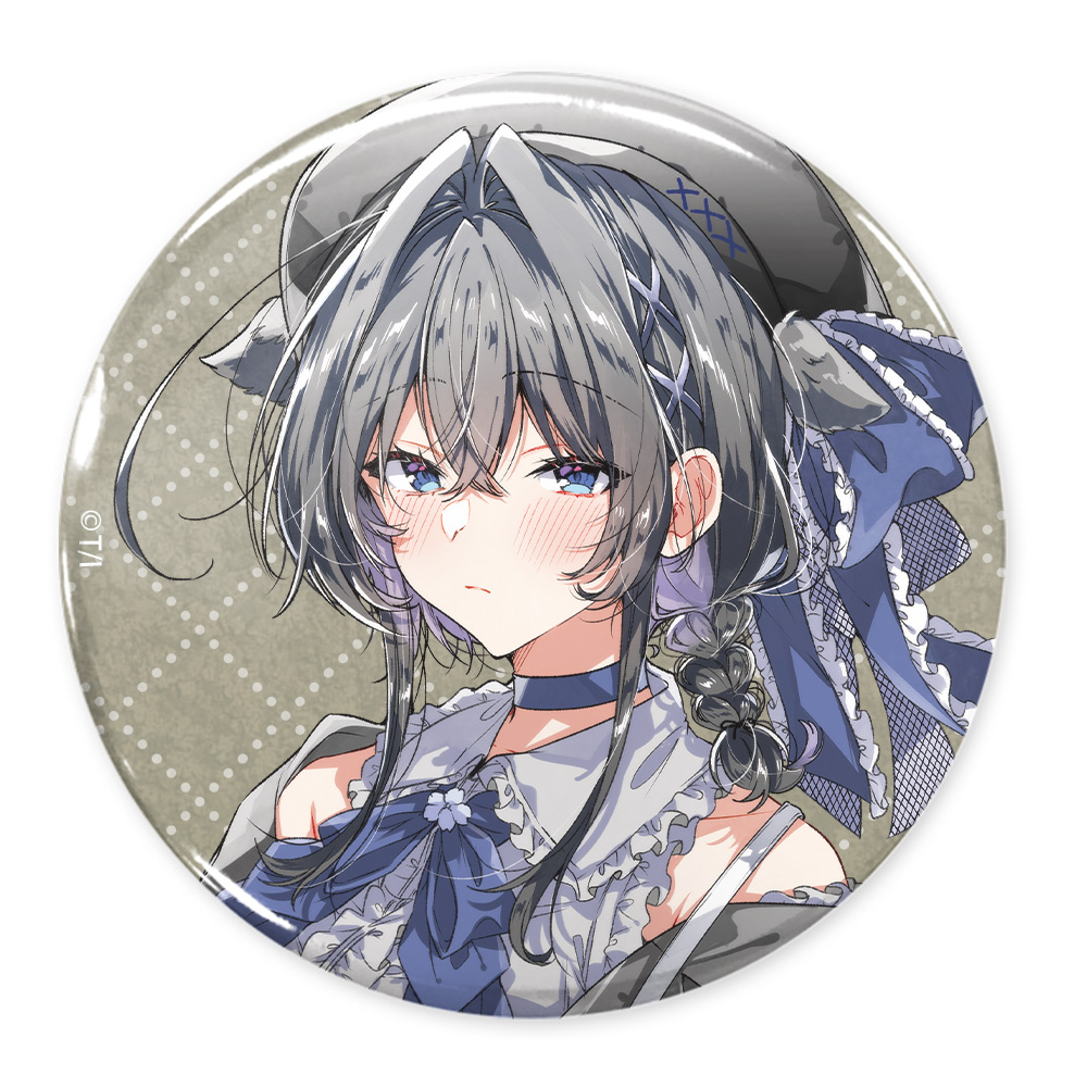 描き下ろし 朝凪依 65mm缶バッジ アフタヌーンティーVer. [ささやく