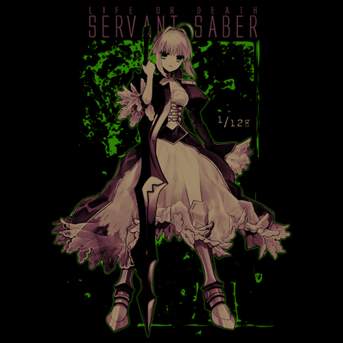 Fate/EXTRAセイバーTシャツ [Fate/EXTRA] | 二次元キャラクター公式