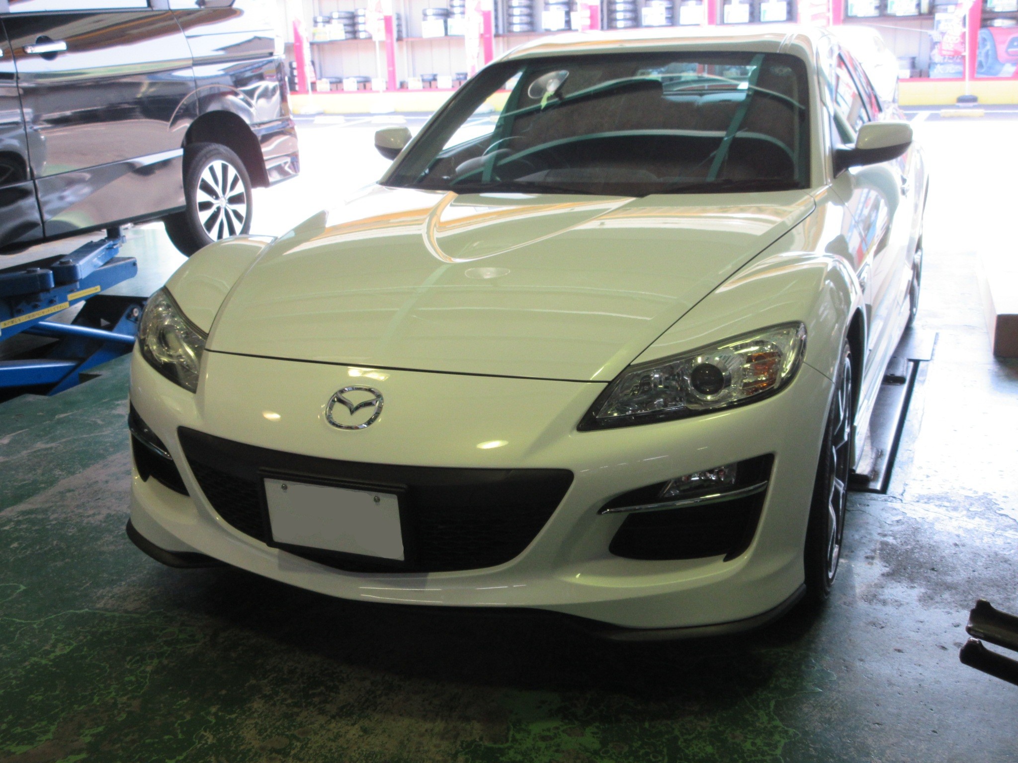 RX-8（SE3P） フロントエアロパーツ取り付け | マツダ RX-8