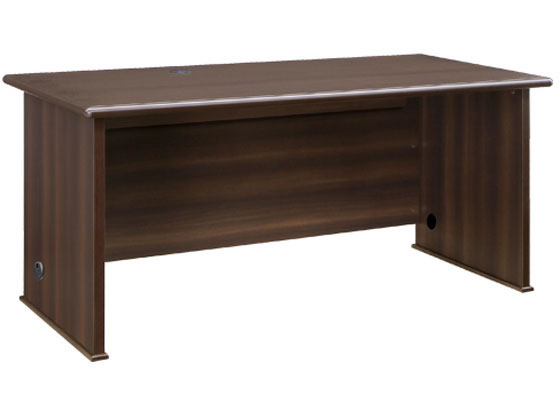 カグクロ 国産役員用 平デスク W1600 ダークブラウン MKV-1675DHが
