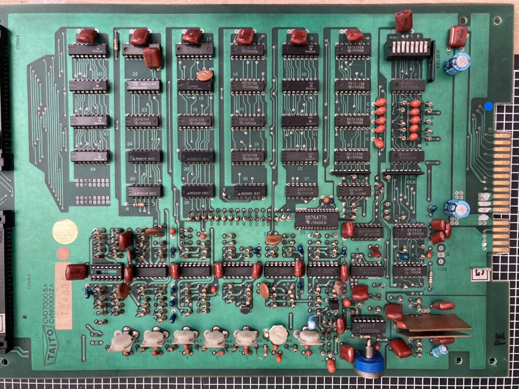 基板 基盤 スペースインベーダー 白黒 タイトー アップライト INVADER