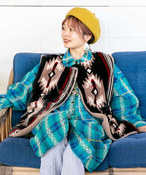 着る毛布】ノマディベスト《NOMADY》(SKY STONE): 『チャイハネ』公式通販