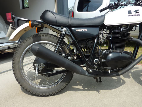 250TR マフラーショート加工 | Cub Unlimited