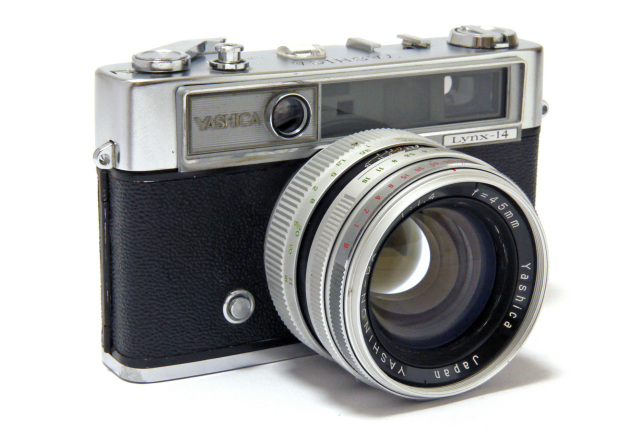日本製 ヤシカ 大口径コンパクト リンクス 14 + ハーフ 14