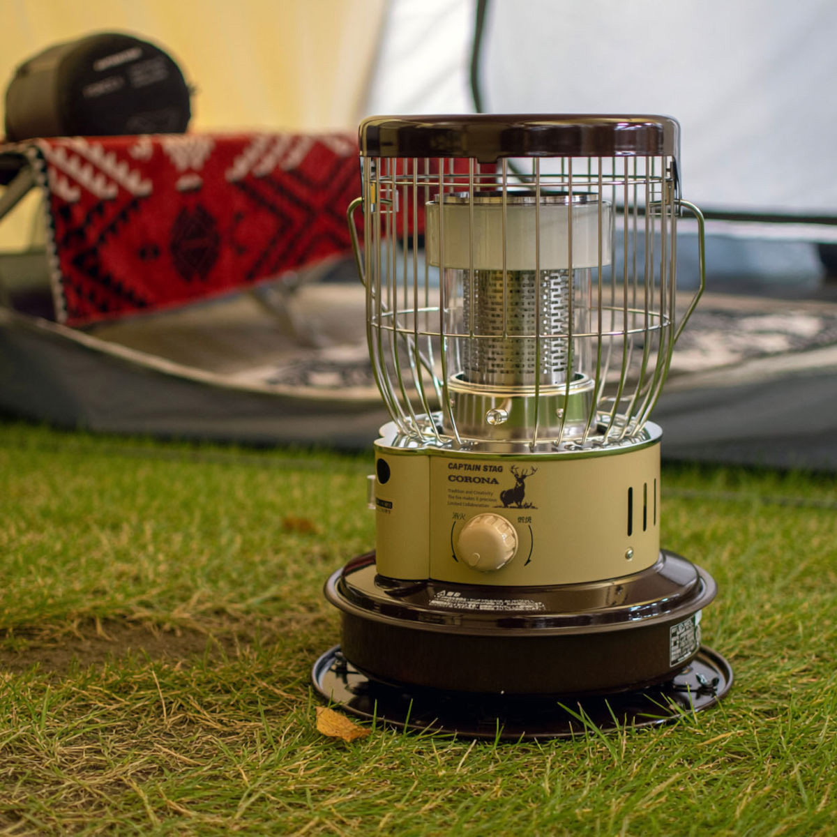 キャプテンスタッグ×コロナ 石油ストーブSZ-32CS-CT（ベージュ