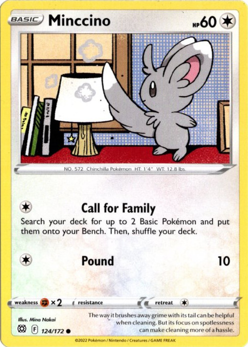 チラーミィ 海外版 英語版 Minccino - 124/172 -【Card Chicken】
