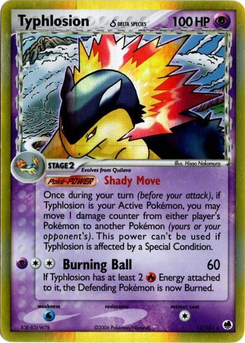 バクフーン デルタ種 海外版 英語版 Typhlosion - 12/101 -【Card