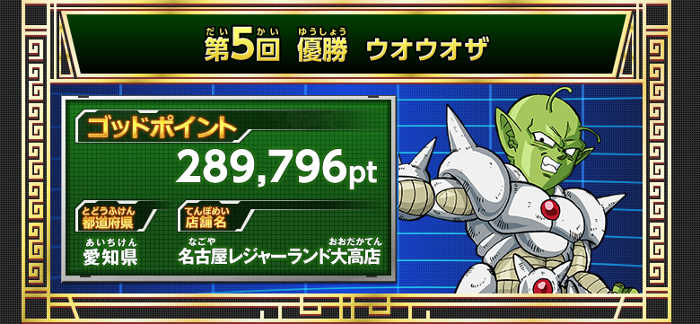 天下一武道会モード 歴代優勝者 - 天下一武道会｜ドラゴンボール