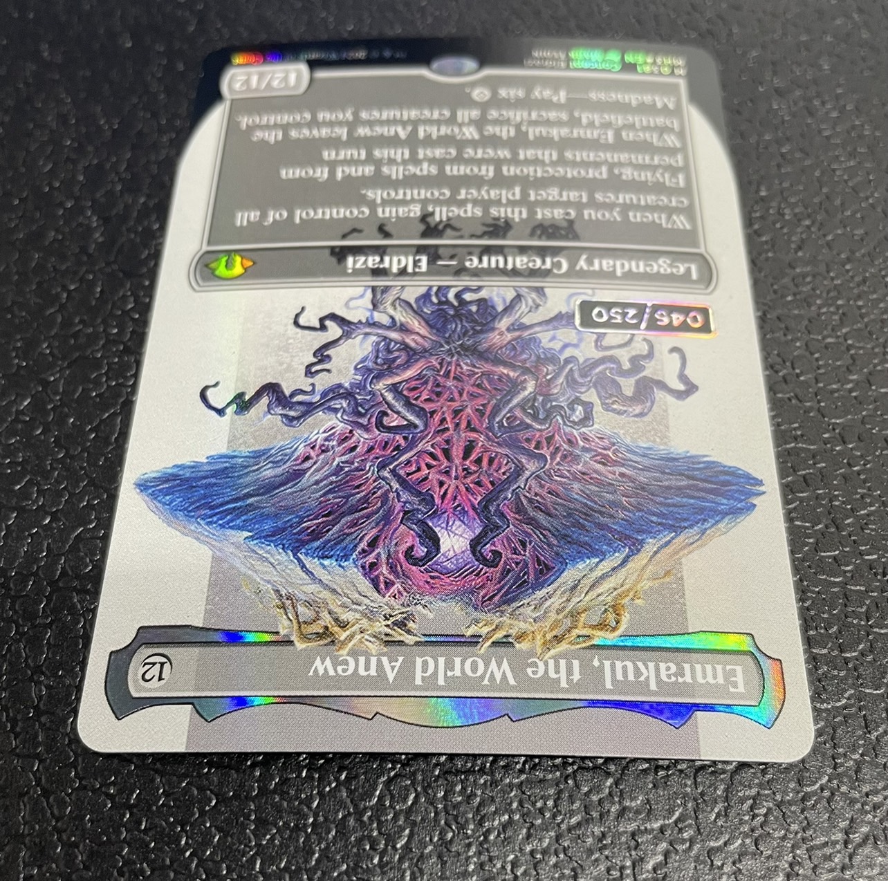 MTG 再誕世界、エムラクール 英語 ダブルレインボウFOIL シリアル MH3