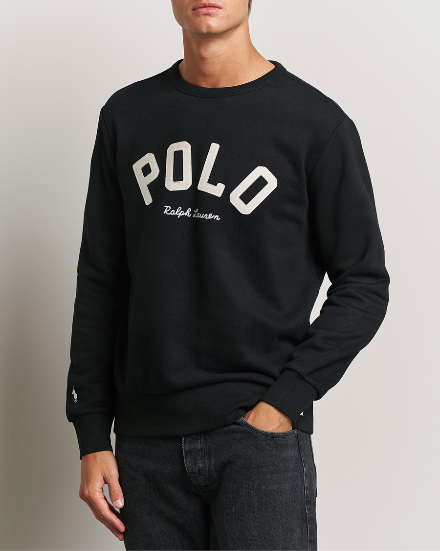 Polo Ralph Lauren RL Varsity Sweatshirt Polo Black at CareOfCarl.com