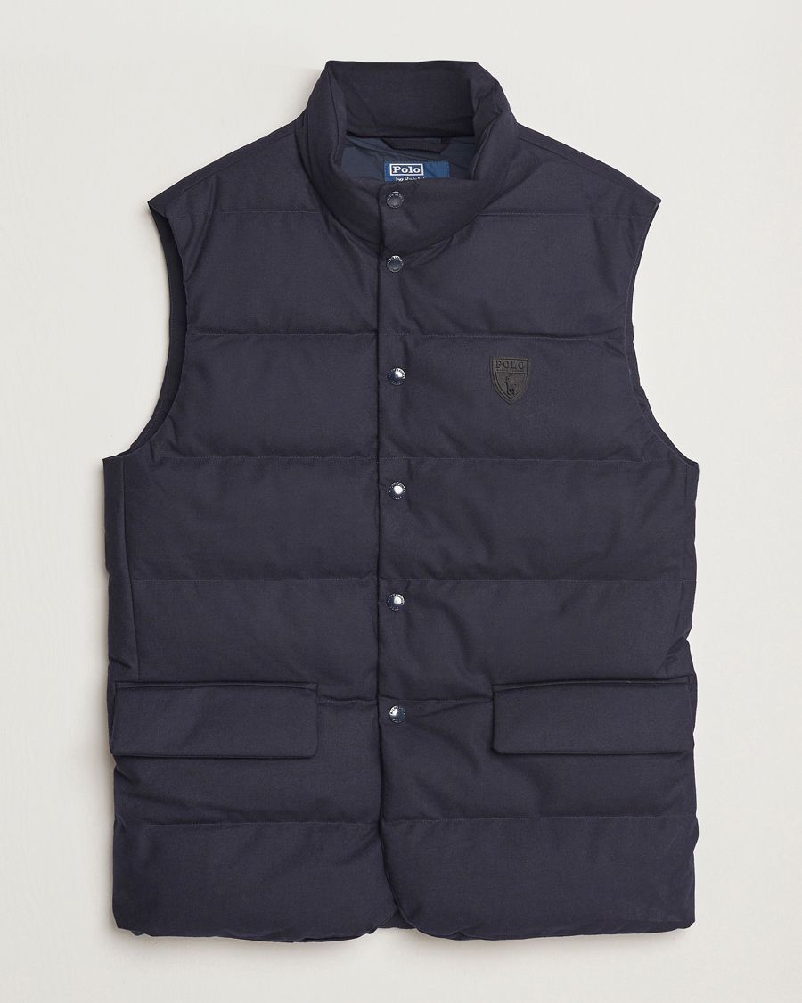 Polo Ralph Lauren Dunn Wool Vest Collection Navy at CareOfCarl.com