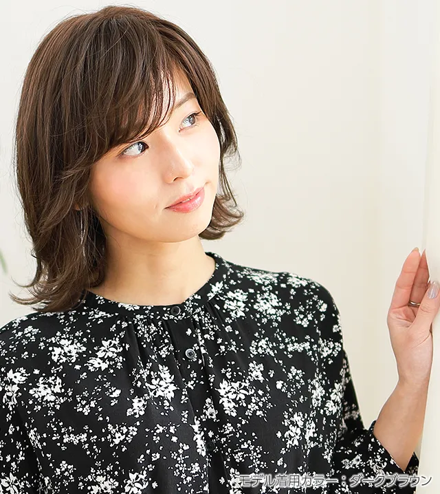 医療用ウィッグストーリー｜ミディアム｜ブランシュミディ