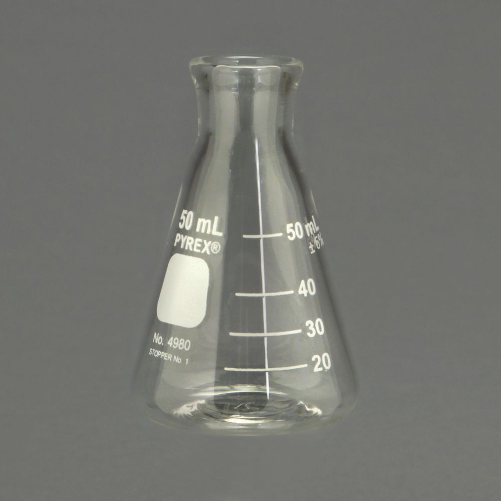 Pyrex® Glass Erlenmeyer Flask, Measuring, 25 mL | Carolina