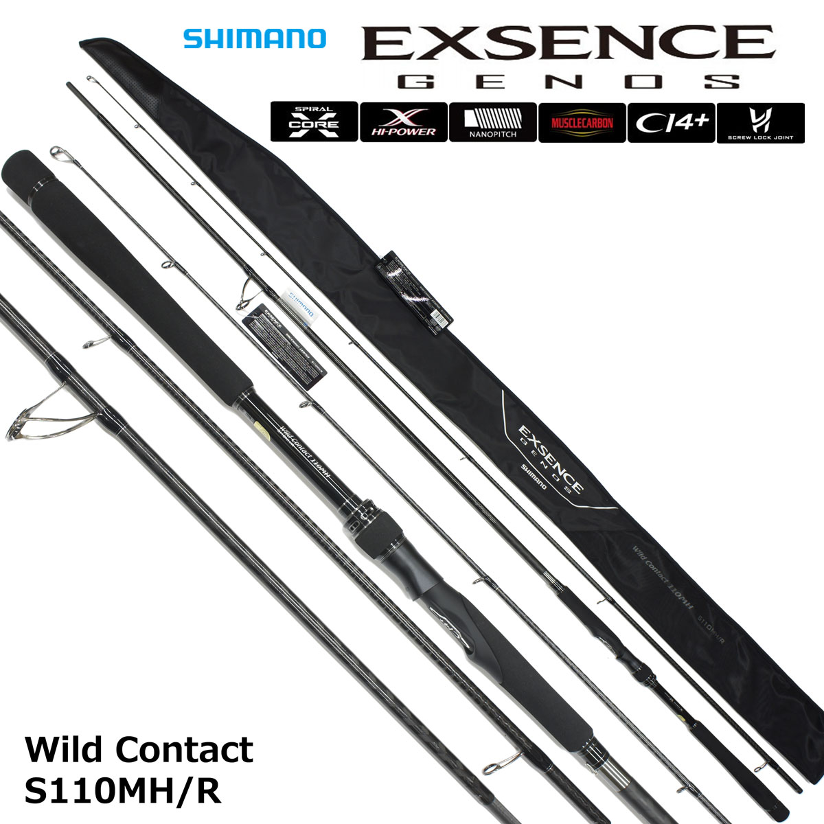 シマノ(SHIMANO) 18 エクスセンス ジェノス S110MH/R Wild Contact