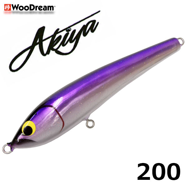 ウッドリーム(WooDream) Akiya 200 パープルバックラメ ☆天然アワビ