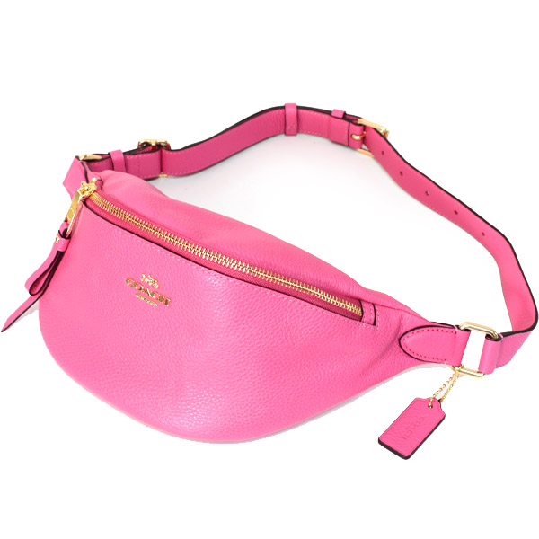 COACH】コーチ ペブルレザー ベルトバッグ 2way ワンショルダー バック